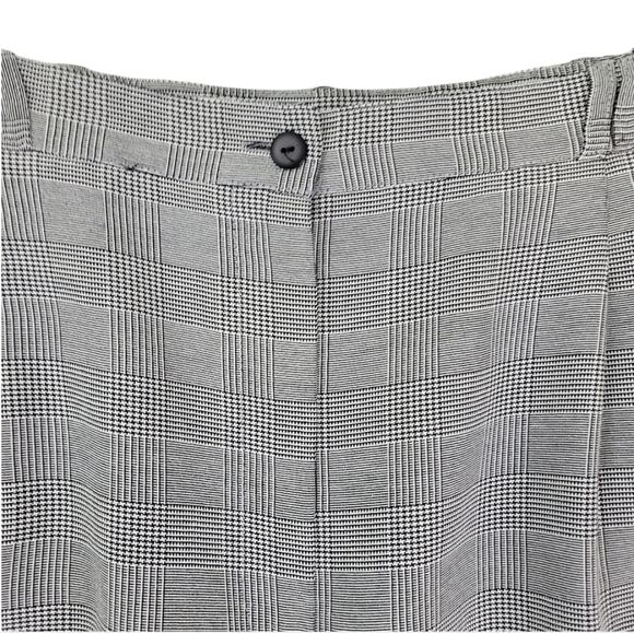 Lana Lee Womens Black and White Herringbone High Waist Buissness Pants Size 16 - Picture 8 of 13